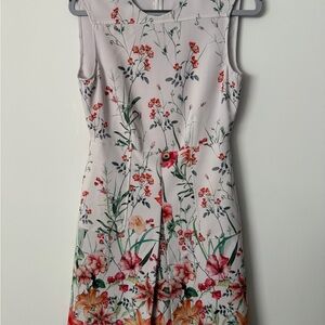Zara Floral Sleeveless Dress